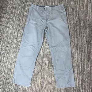 M&S‎ Collection Mens Size 36x31 Straight Leg Pants Gray Pockets 100% Cotton